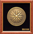 Ancient Macedonian shield with 16 ray sun symbol